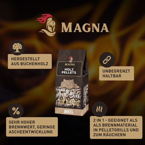MAGNA Premium BBQ Pellets aus Holz - Grillpellets, Holzpellets online kaufen / bestellen