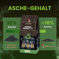 MAGNA Premium Naturkohle - Kokoskohle / Kokosbriketts - Grillkohle aus Kokos - Briketts aus Kokosnussschalen online kaufen / bestellen