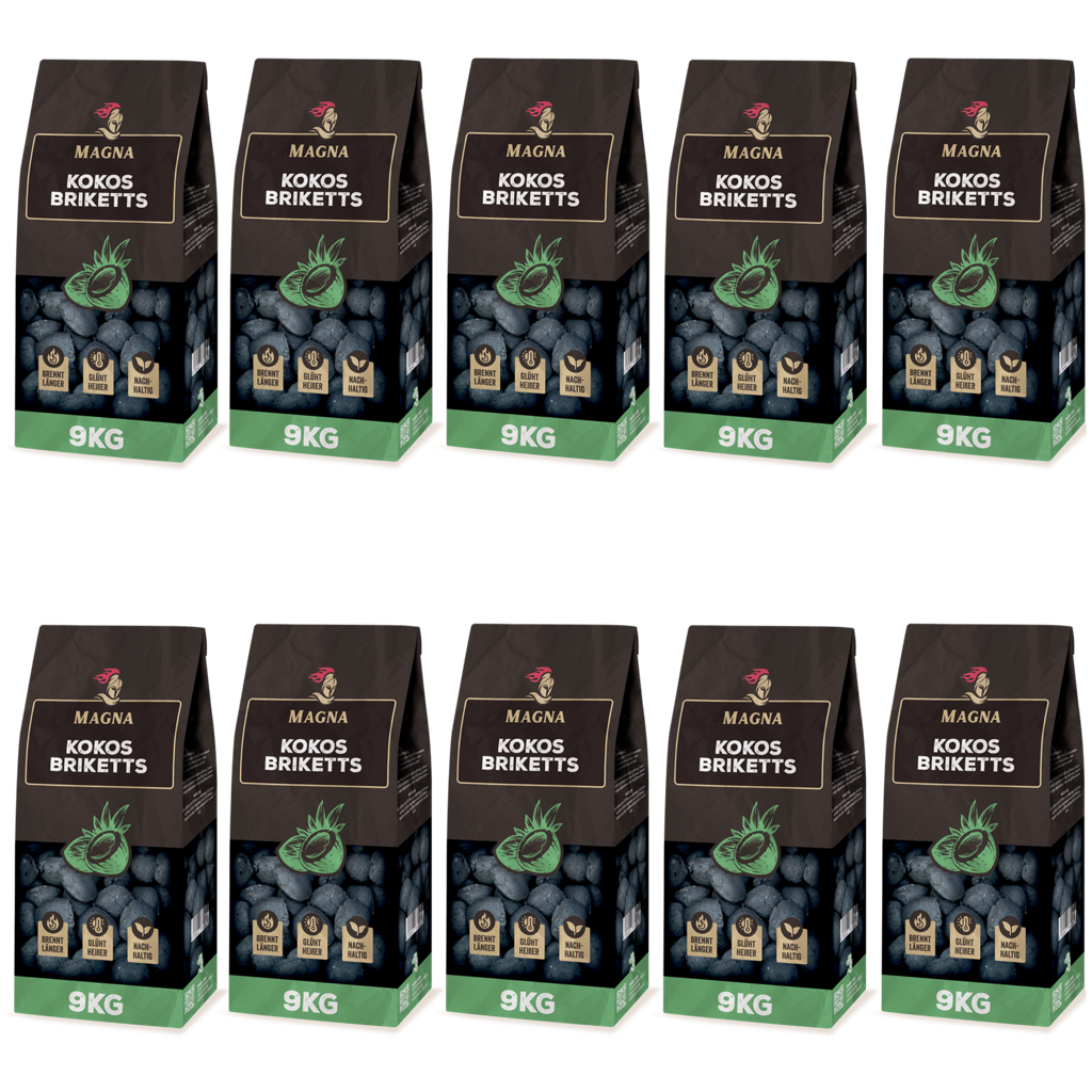 Cocobration Premium Kokoskohle 20kg - Naturkohle Für Shisha & Grill Mit 90 Min Brenndauer