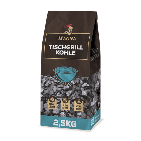 MAGNA Premium Naturkohle - Tischgrillkohle - Grillkohle / Grillbriketts für den Tischgrill - Holzkohle online kaufen / bestellen